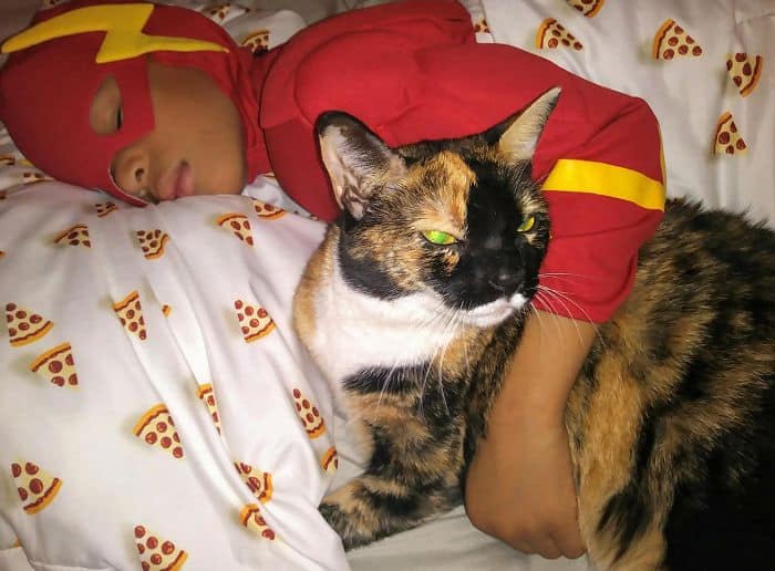 The 5-Year-Old Superhero Who Helps Homeless Cats is called Catman 13