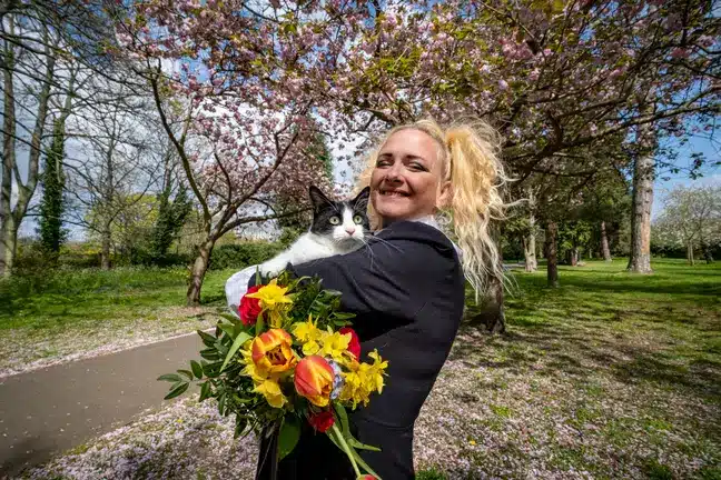 A woman married her cat to avoid her landlord from getting rid of it