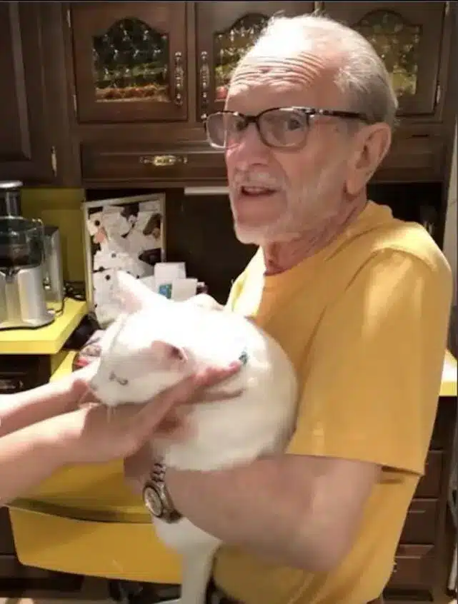 Elderly Man Adopts a Cat to Fight Loneliness After Losing His Wife 4