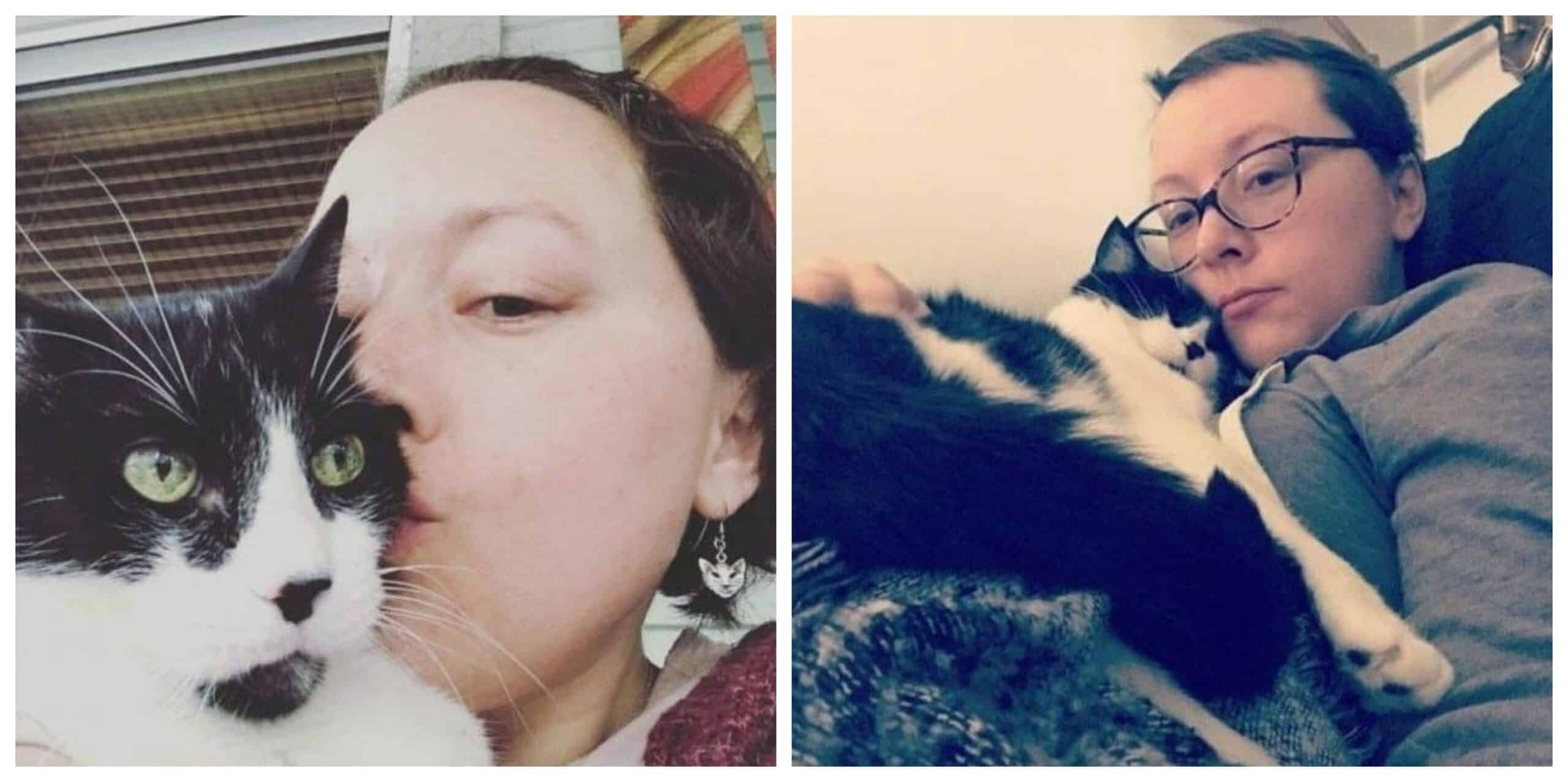 Until she receives surgery, a cat saves a woman’s life by remaining on her left side of the chest